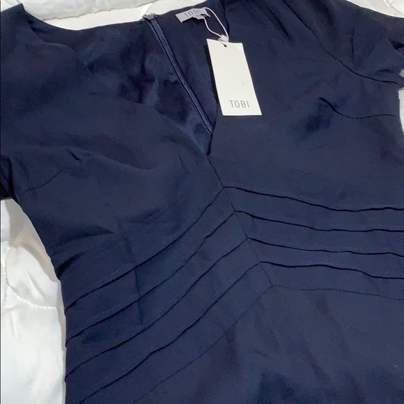 NEVER WORN navy dress - Picture 2 of 2